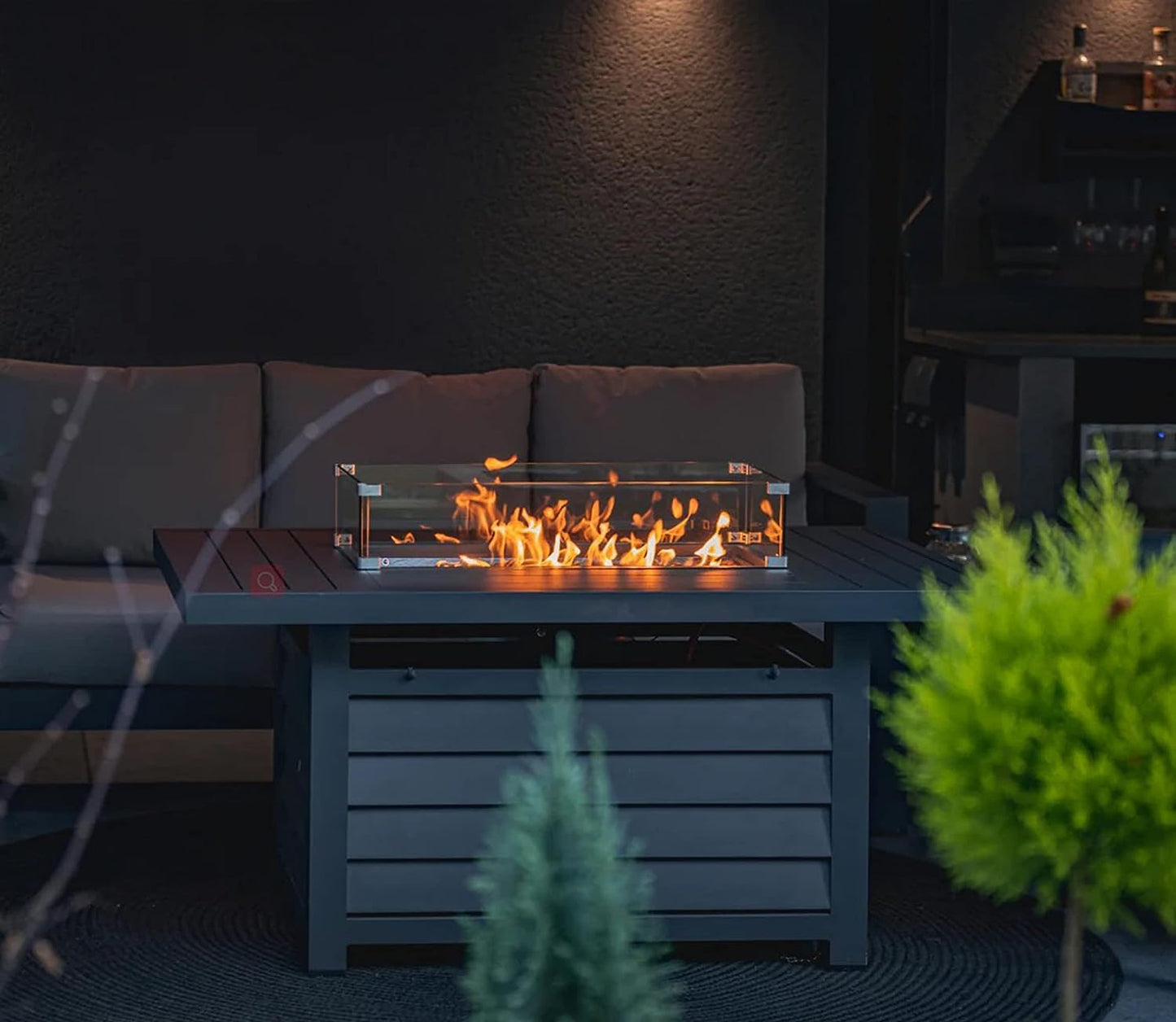Wisteria Lane fire Pit Set Dark Grey Ready Now.