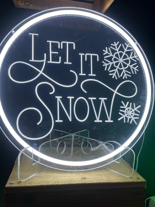 Let it Snow Neon Sign 40cm