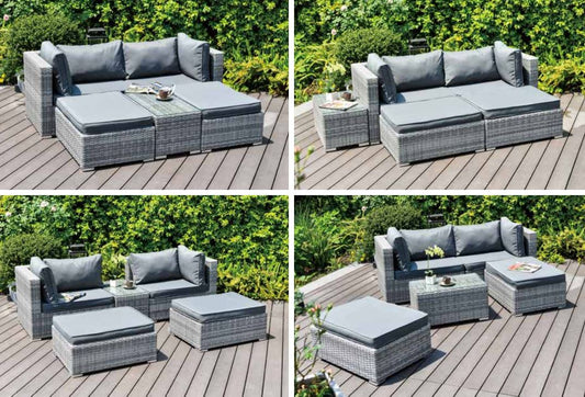Enzo 5 Piece Modular Lounge Set. Ready Now.