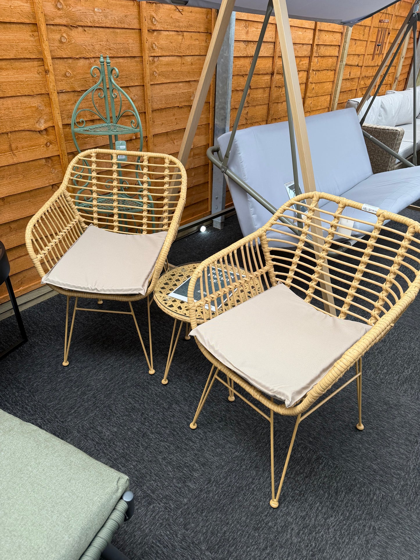 Rattan Bistro set 2 seat