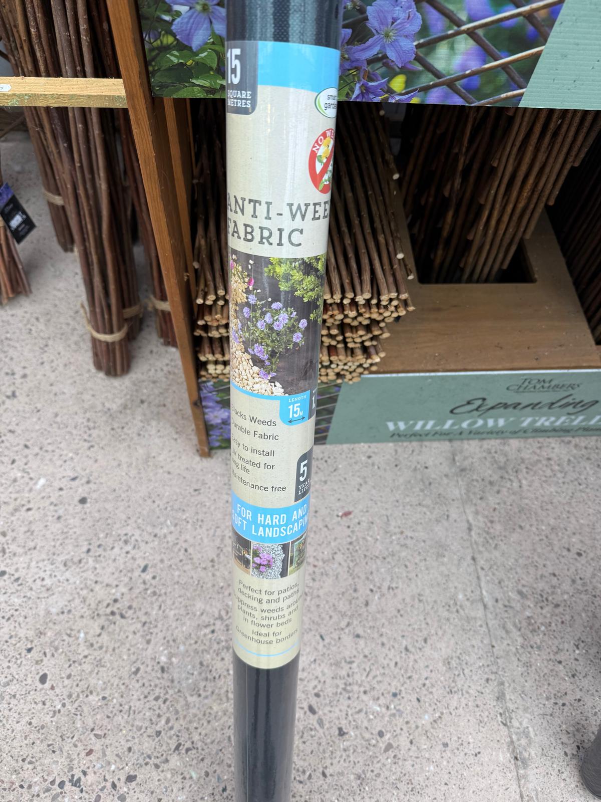 Smart Garden G50 Anti-Weed Fabric - 1 x 15m