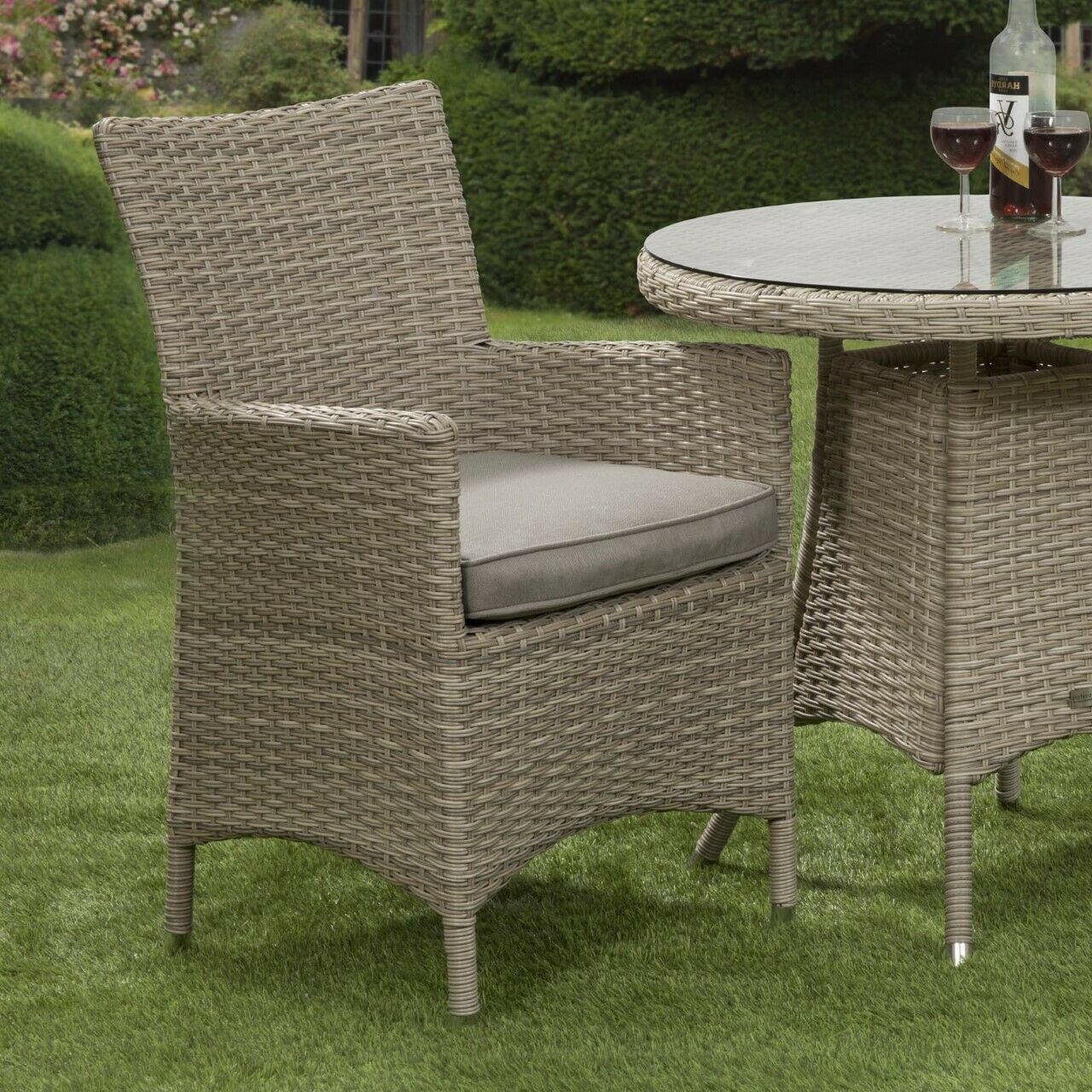 Sarasota Aluminium Bistro Set Natural. Ready Now.