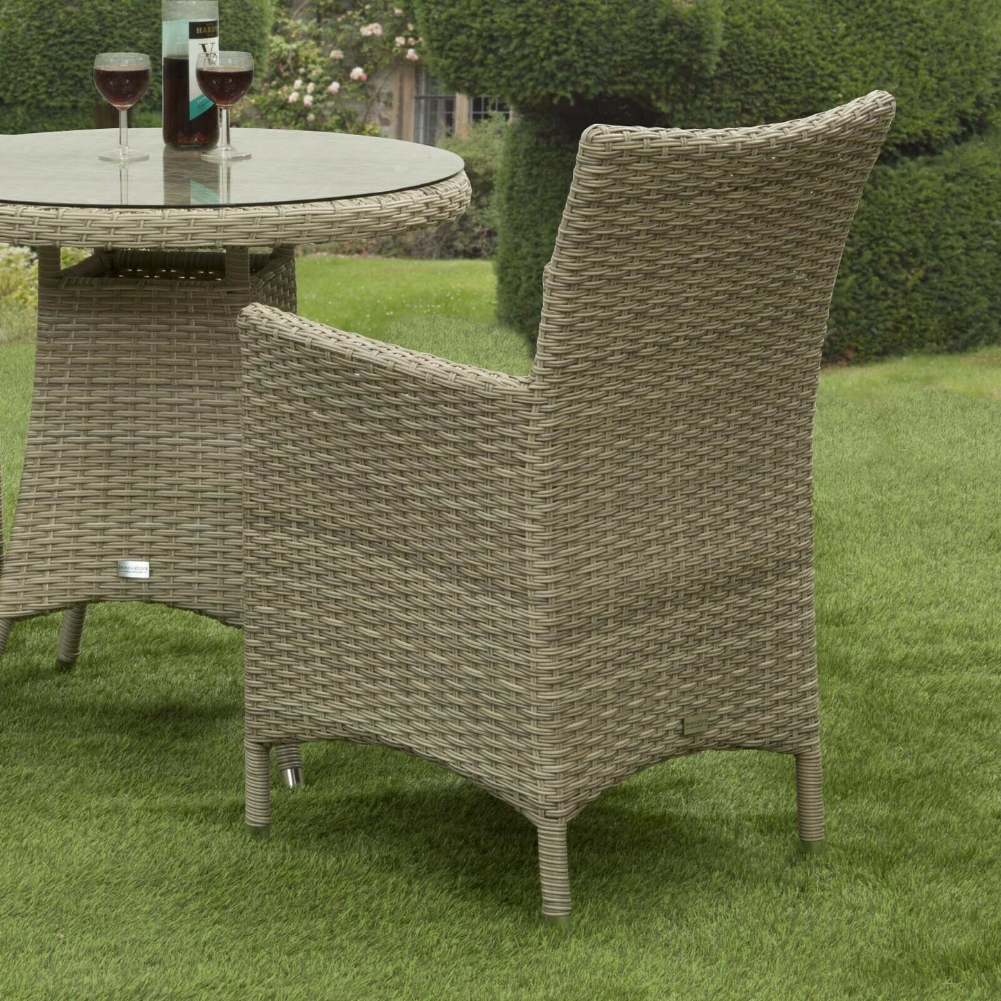 Sarasota Aluminium Bistro Set Natural. Ready Now.