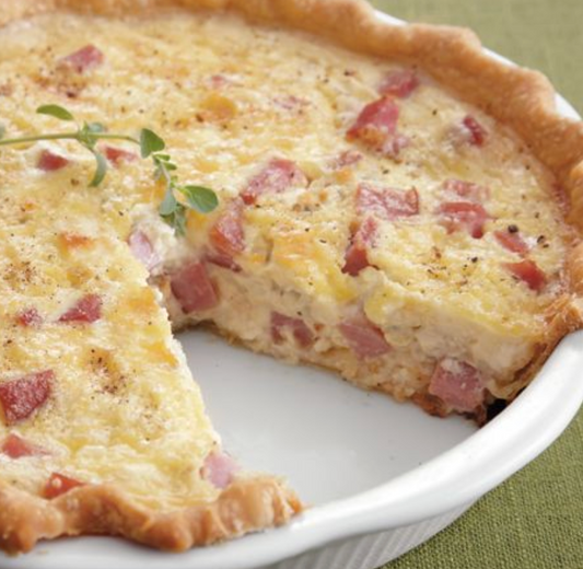 Large Cheese and Ham Quiche (Local Delivery Only)