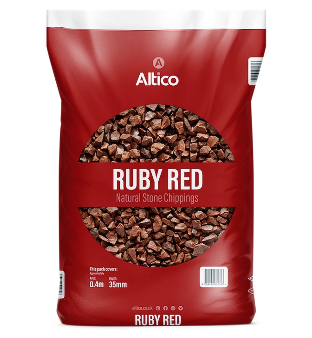 Ruby Red Stone Chippings (Local Delivery Only)