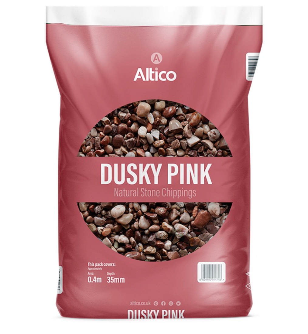 Dusky Pink Natural Stone Chippings (Local Delivery Only)