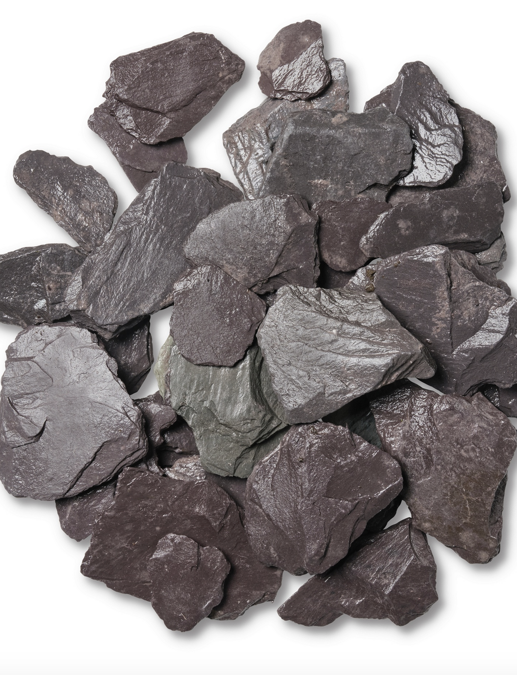 Altico Natural Slate Chippings 40mm - Blue Slate Coverage: 0.3 m2 at a depth of 40mm