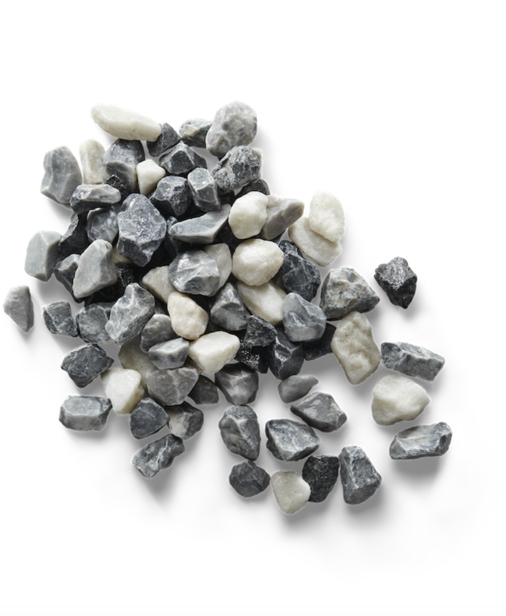 Alpine Black 12 - 25mm Cool Grey, Icy White and Black Basalt Gravel
