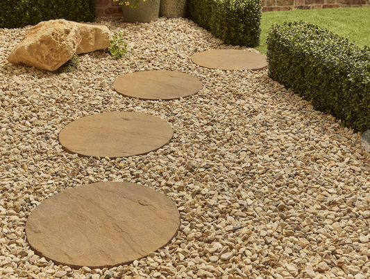 Mocha Round Stepping Stone - 450mm