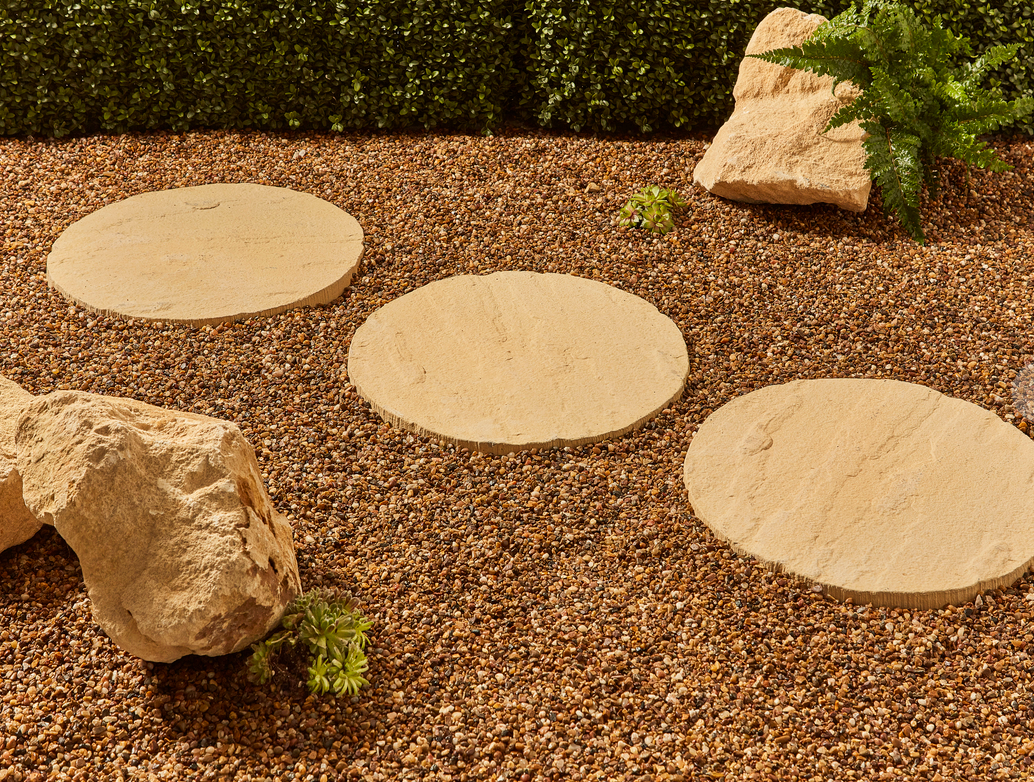 Barley Round Stepping Stone - 450mm