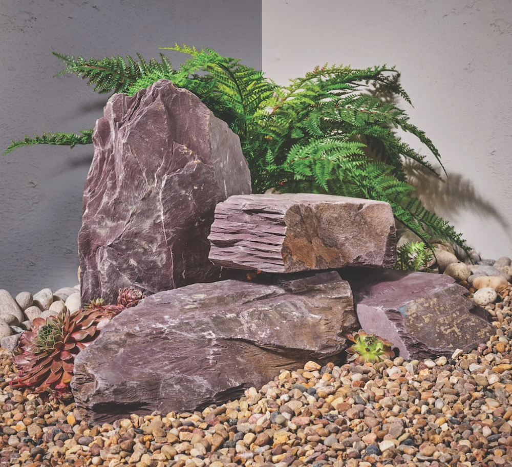 Plum Slate Rockery
