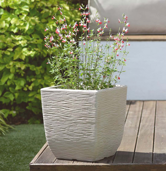 Stewart Stewart Garden Cotswold Square Planter Grey 32cm