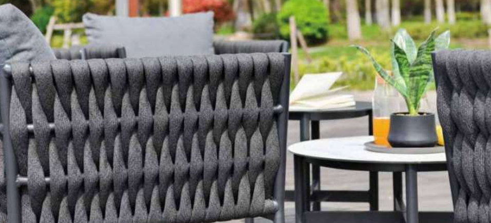 Lyss Lounge Set of 5- Rope Preorder fro Delivery end of May.