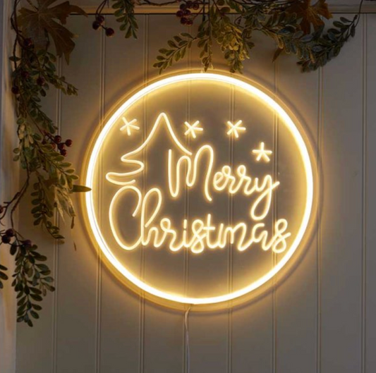 NeonEsque Merry Christmas, LV 40cm. USB Powered