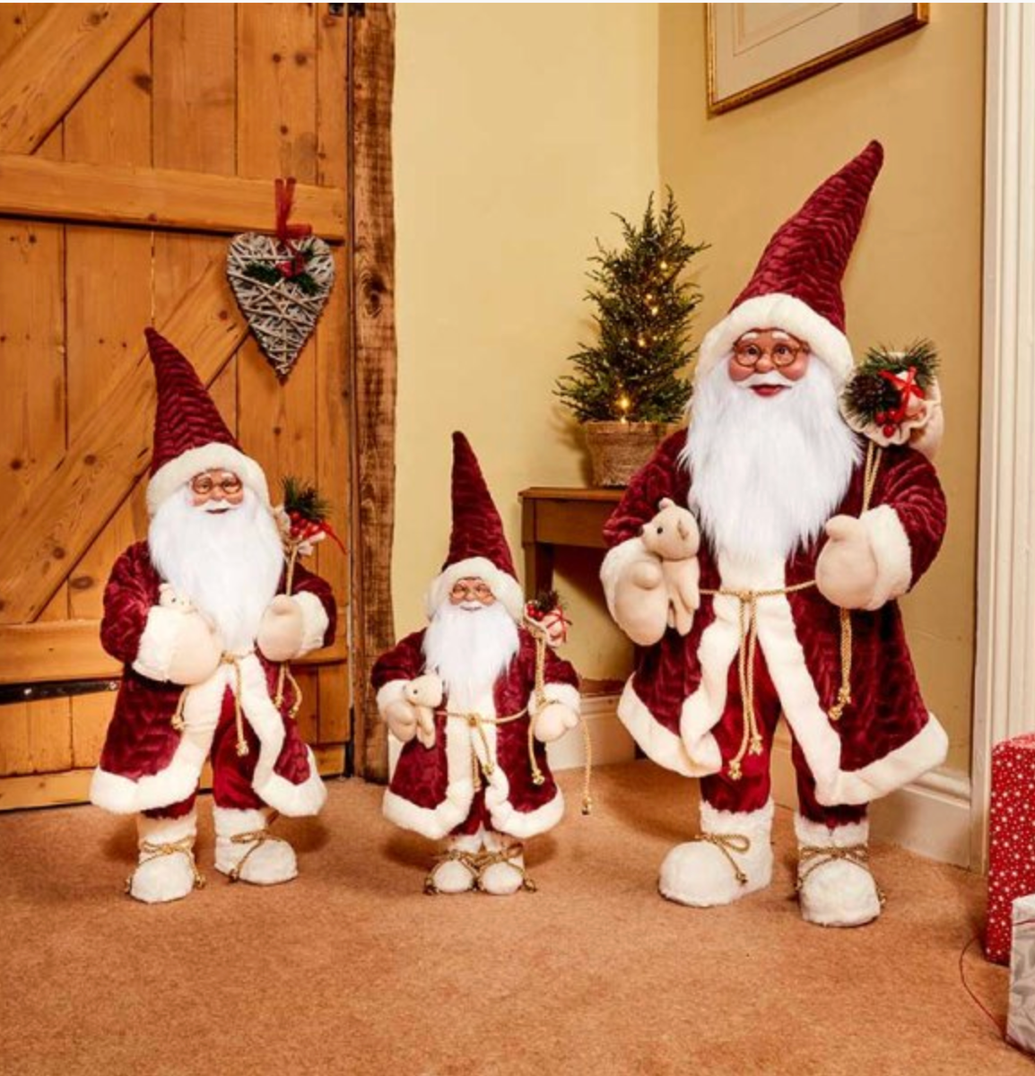 Papa Noel Large - Burgundy