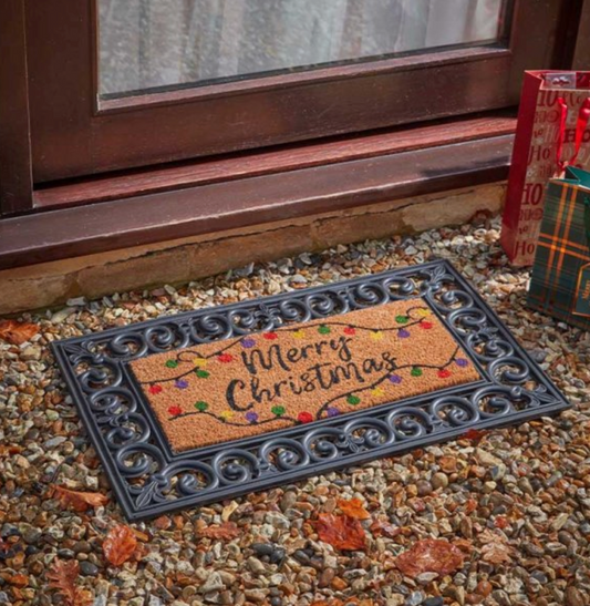 Merry Christmas Insert Decoir Mat 23x53cm