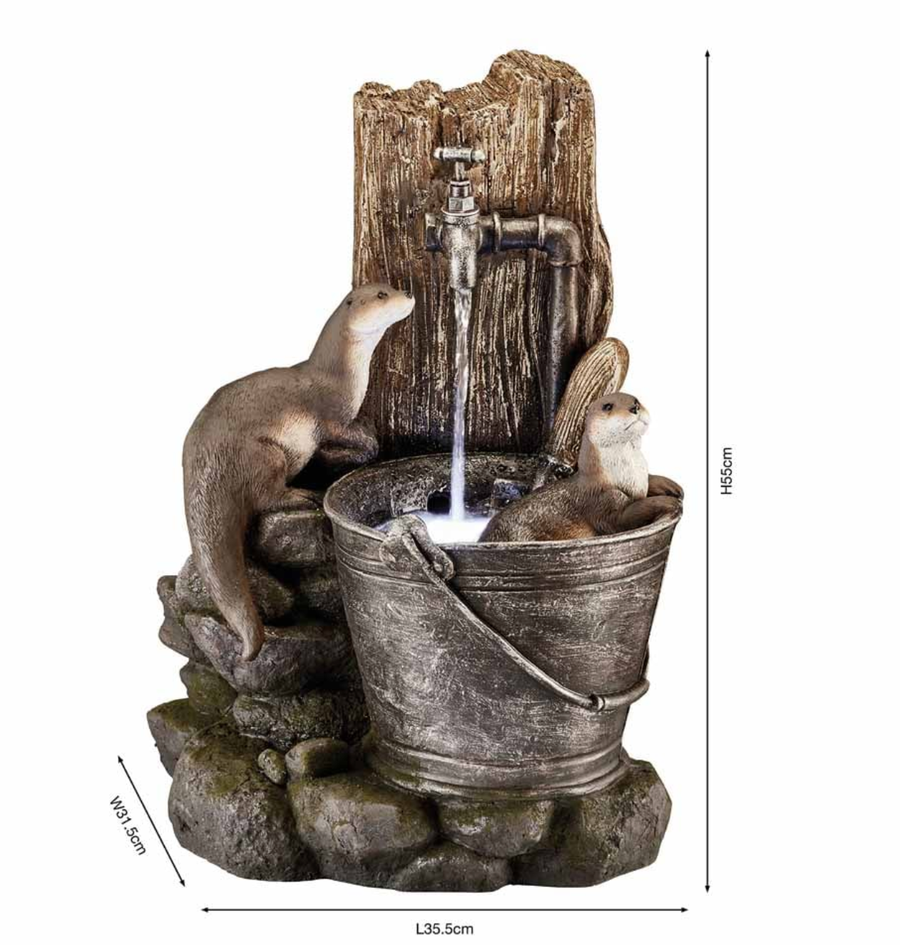 Otters at Play (10m Cable).