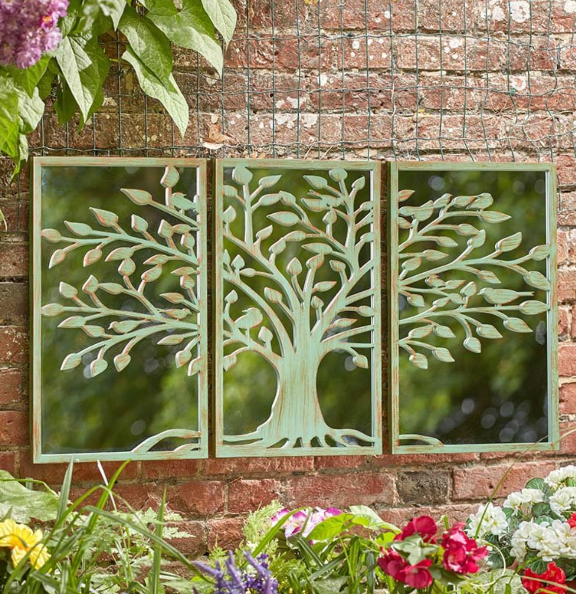 TreeLife Looking Glass Home & Garden Mirror - Verdigris (Local delivery or collection only).