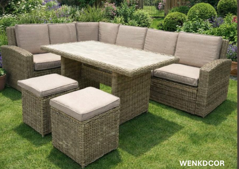 Wentworth Corner sofa Beige. Seats 7
