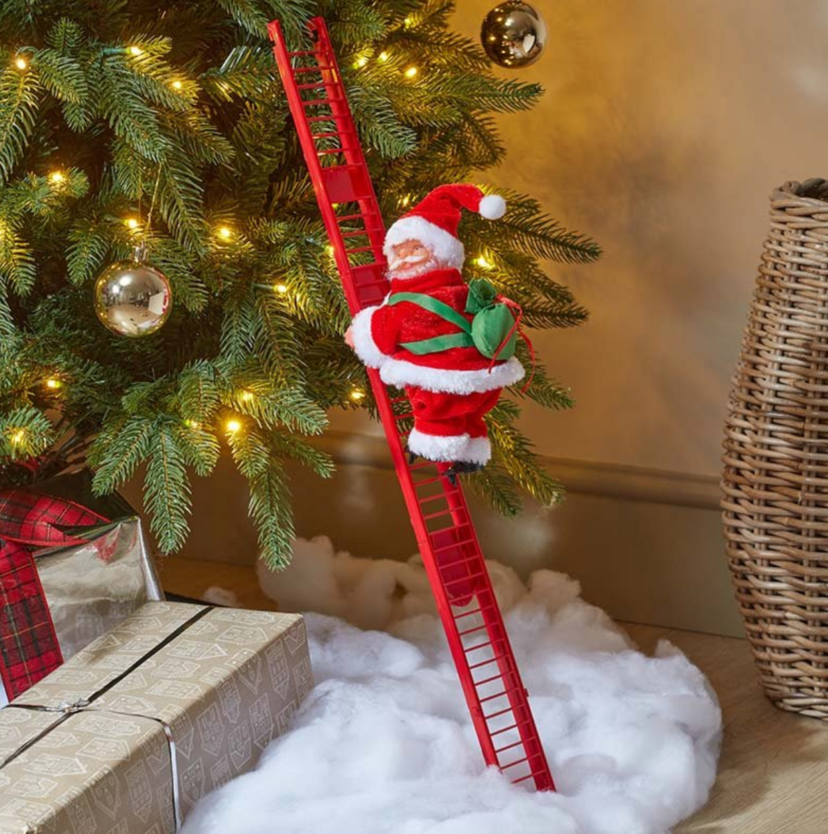 Ladder Climbing Santa
