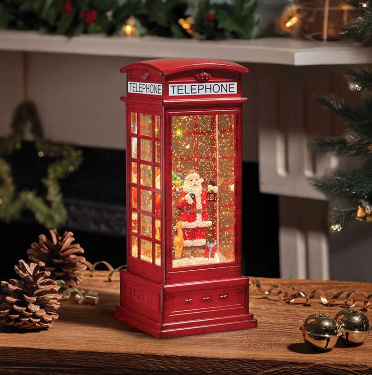 SnowSwirl Santa Phone Box