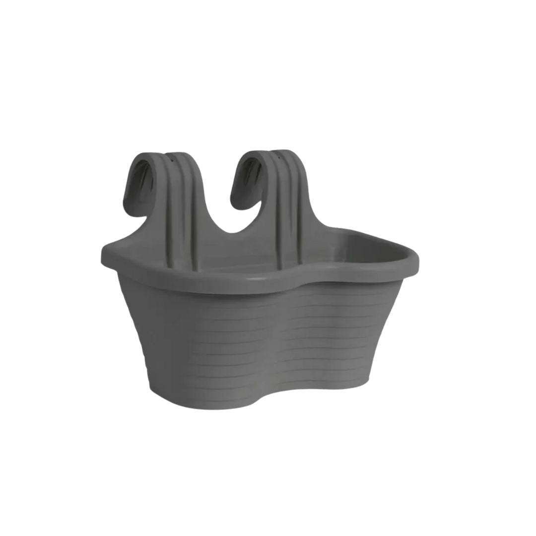 Stewart Urban Double Hanging Pot - Anthracite