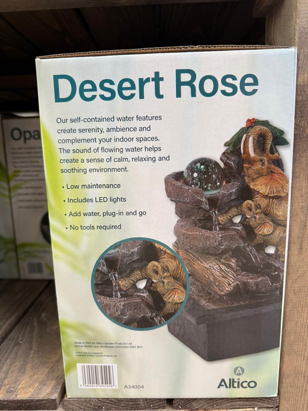 Desert Rose Drift and Flow indoor Feature