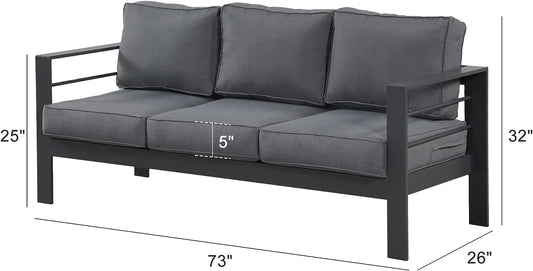 Wisteria Lane Aluminium 3 Seat Garden Sofa. Ready Now.