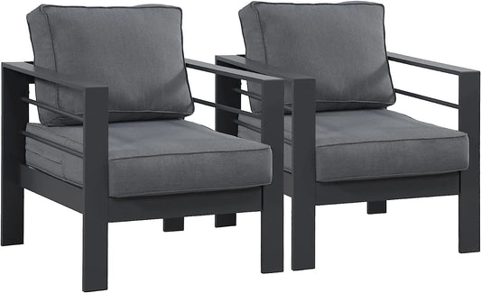 Wisteria Lane Pair of Aluminium Chairs. In Stock.