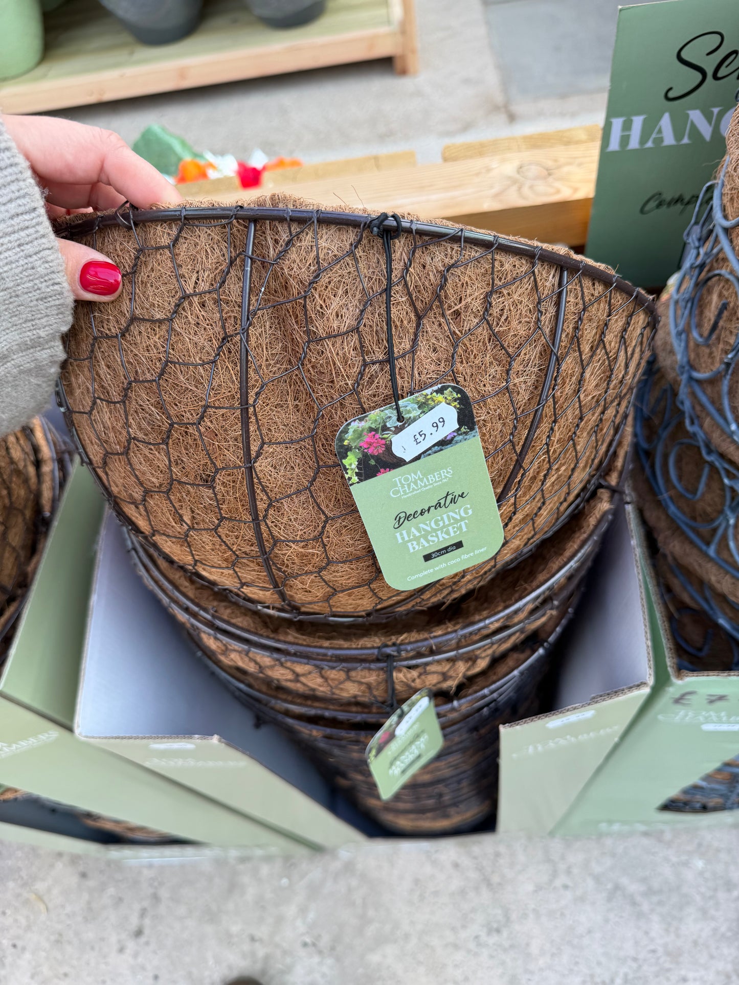 Tom Chambers Decorative Hanging Basket 30cm