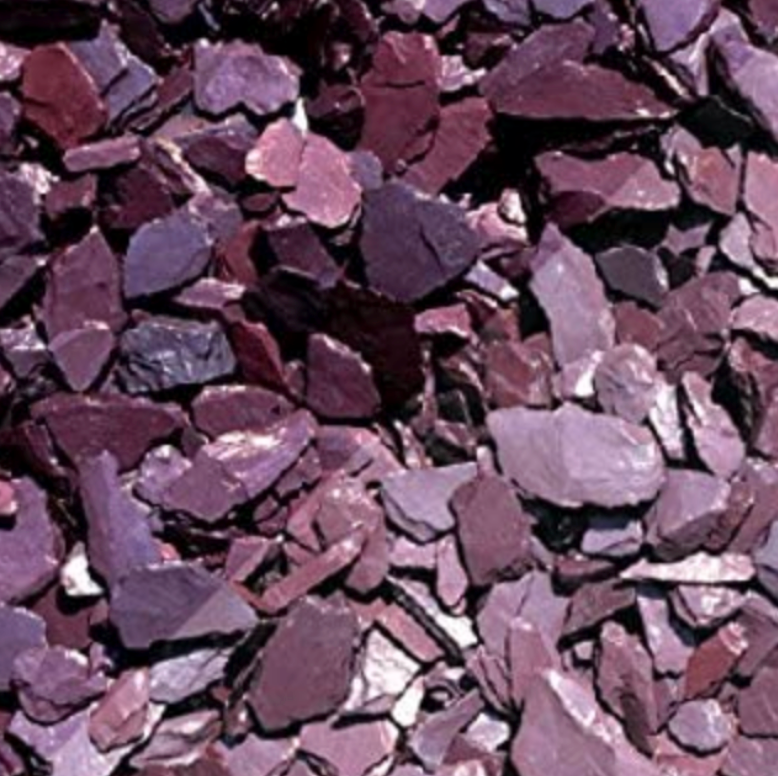 Bulk bag. 20mm Plum Slate Chippings. Approx 850KG (Local Delivery only).