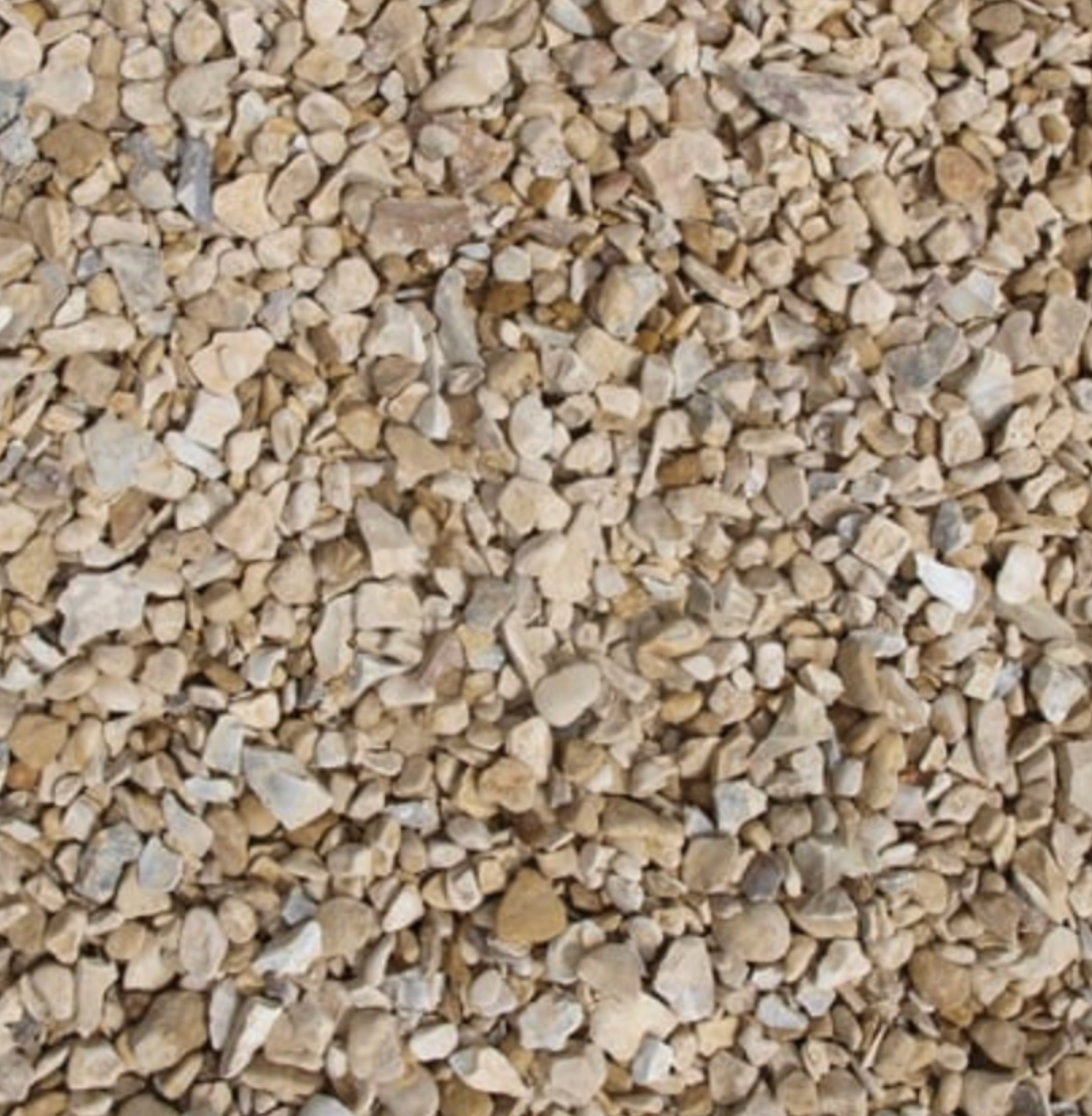 Bulk bag. 20mm York Cream (Corn Flint) chippings. Approx 850KG