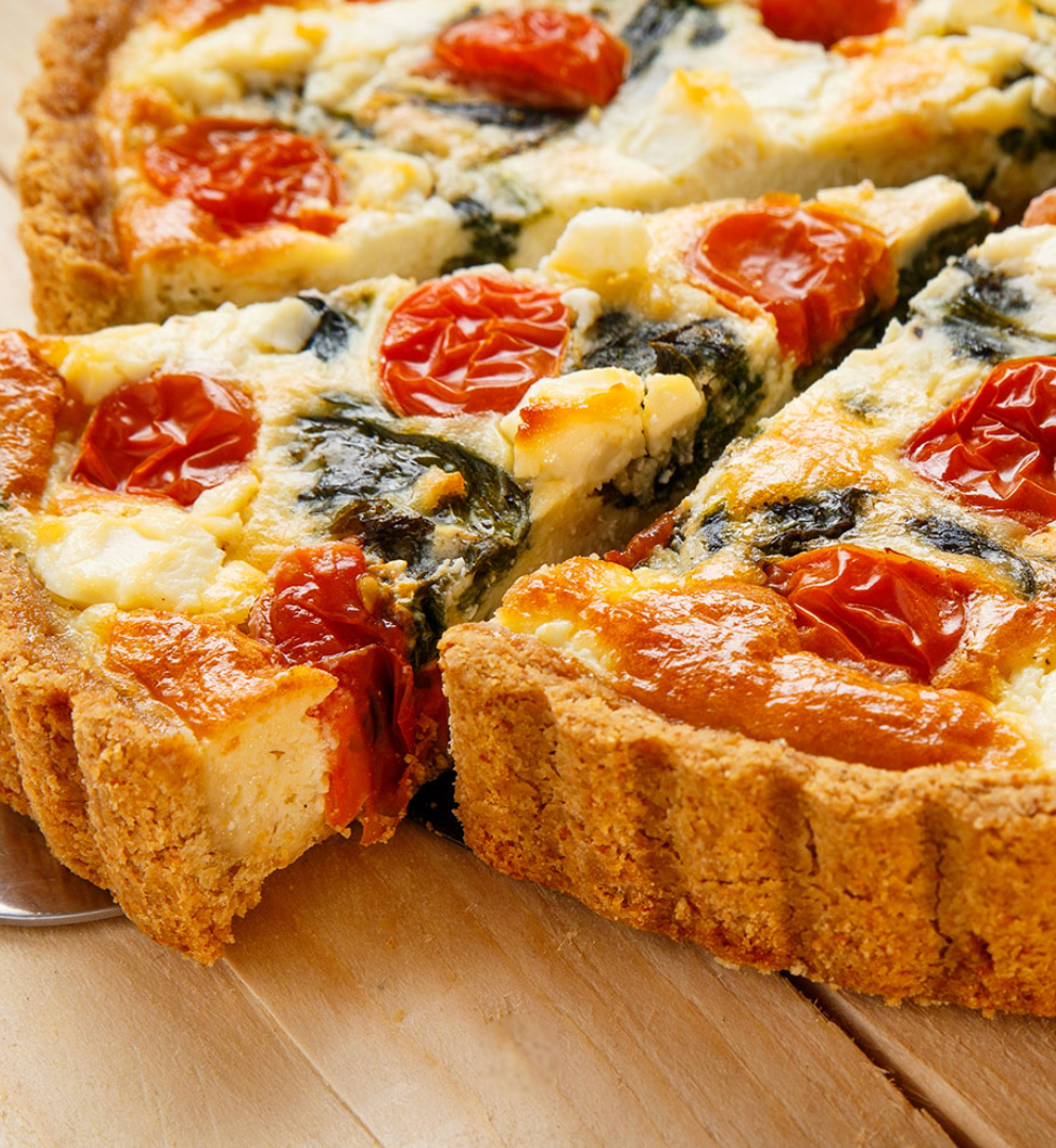 Large Cheese and Tomato Quiche (Local Delivery Only)