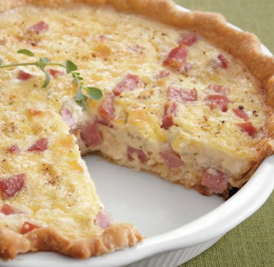 Large Cheese and Ham Quiche