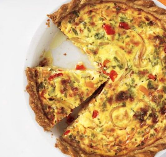 Large Cheese and Pepper Quiche