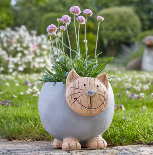 Woodstone Cat Planter