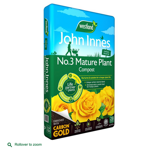 Westland John Innes Peat Free No.3 Mature Plant Compost 28L (Local Delivery Only)