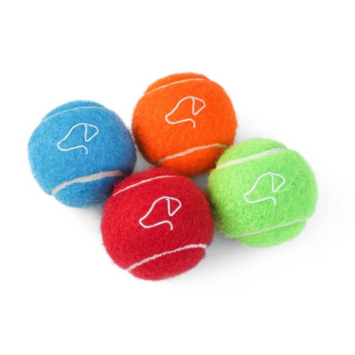 Squeaky Pooch 5cm Mini Tennis Balls - 4pk