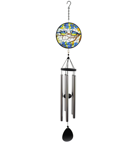 Blue Tit Stained Glass Suncatcher Wind Chime