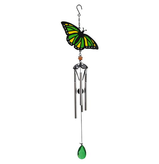 Suncatcher Green Butterfly Wind Chime