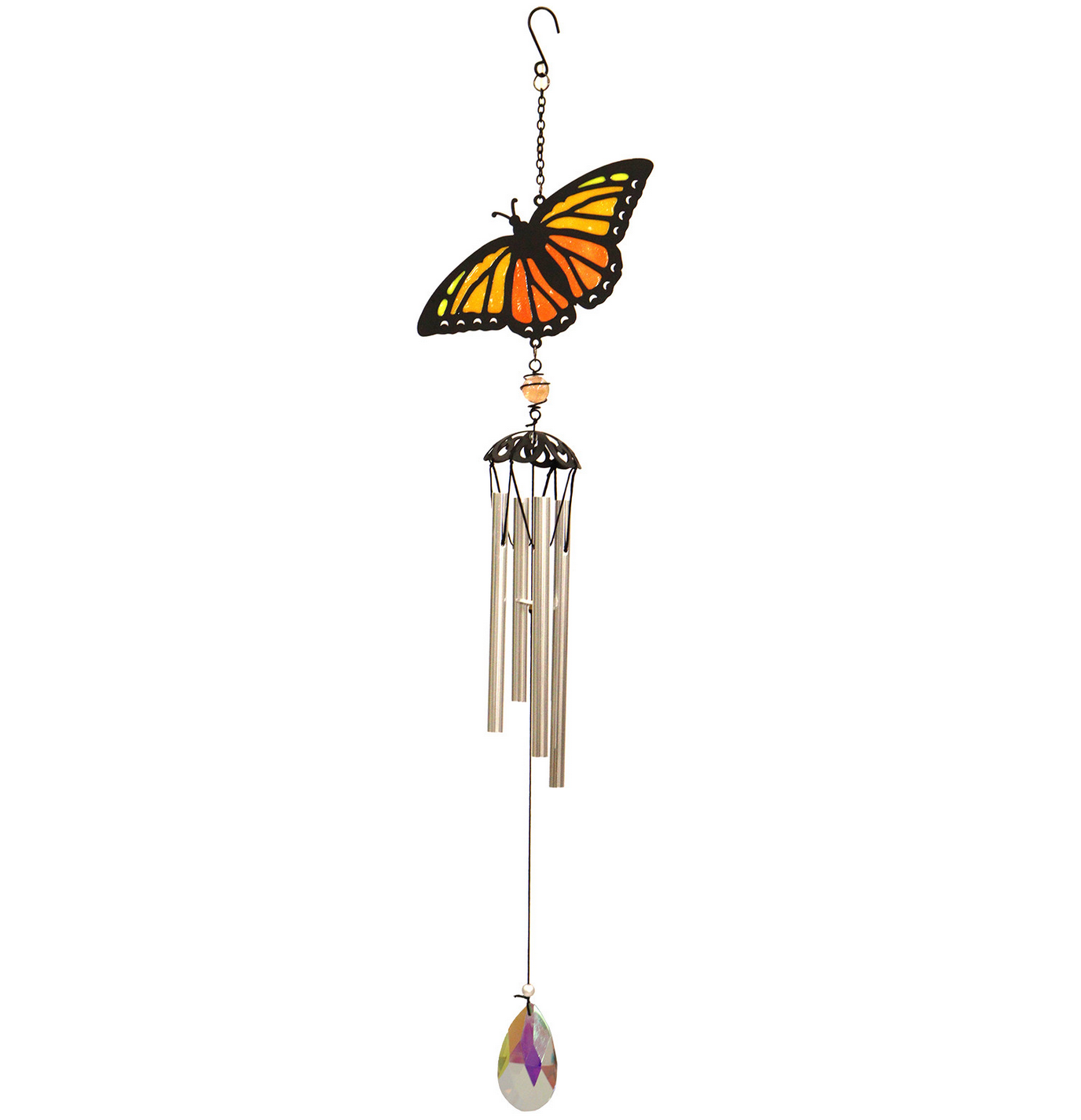 Suncatcher Orange Butterfly Wind Chime