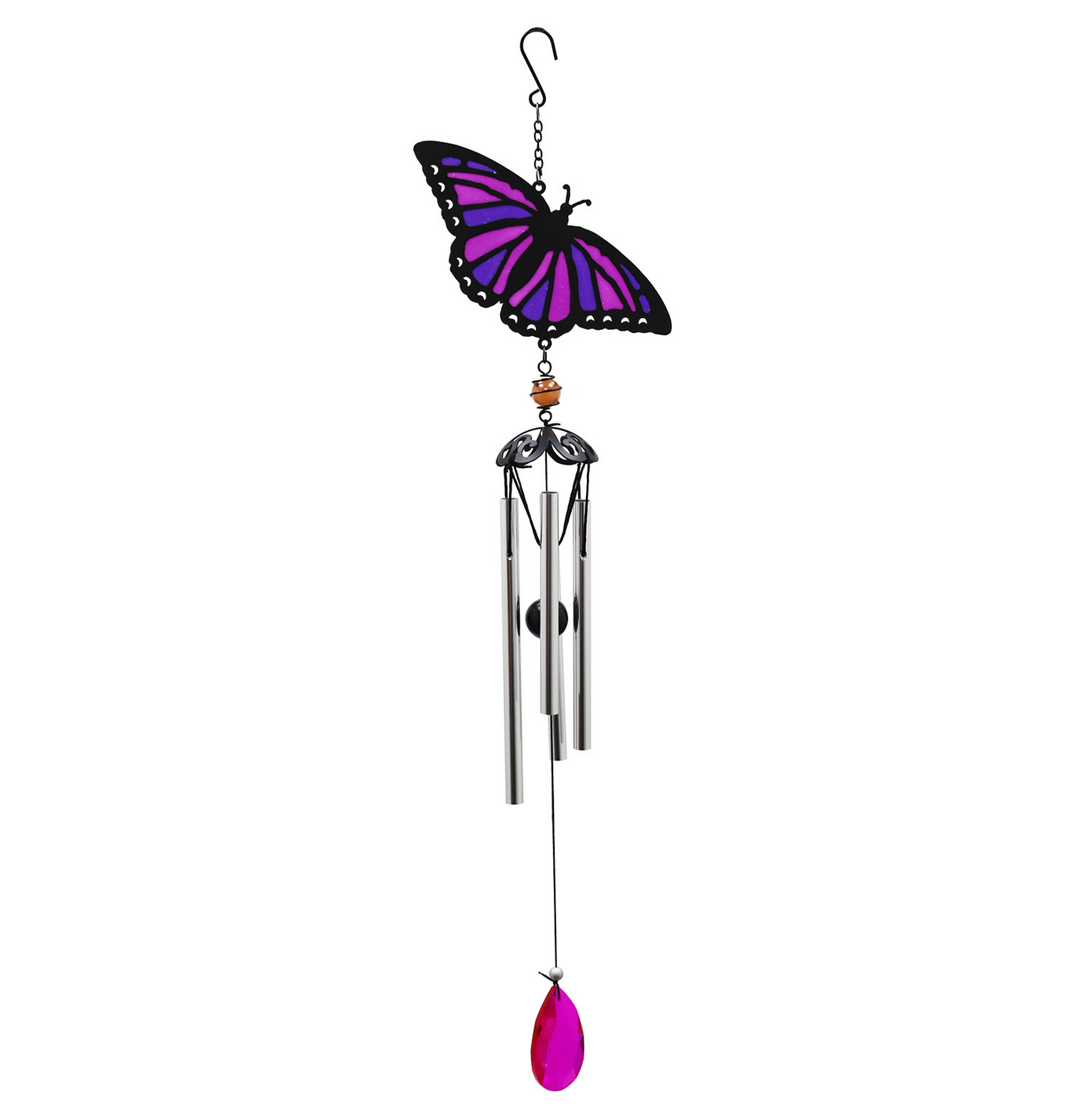 Suncatcher Purple Butterfly Wind Chime