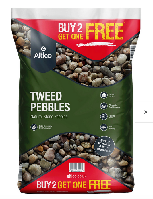 Altico Natural Stone Pebbles - Tweed