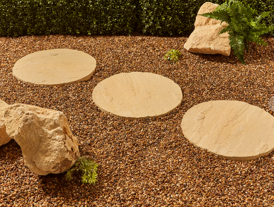 Barley Round Stepping Stone - 450mm