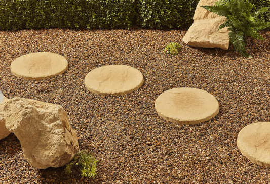 Barley Round Stepping Stone - 300mm
