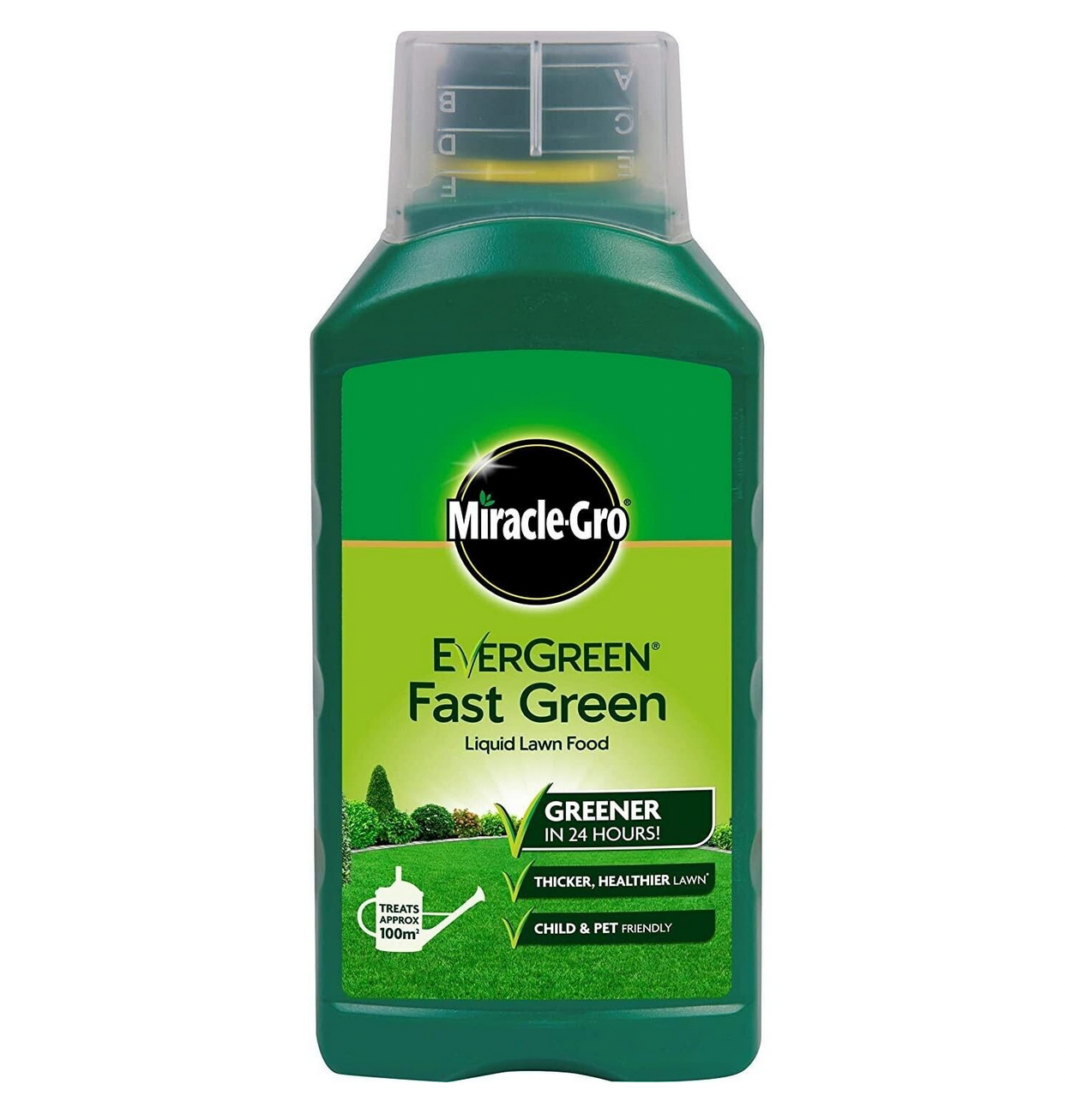 Miracle Gro Evergreen Fast Green Lawn Food 1 Litre Concentrate Fertiliser Feed