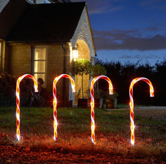 Large CandyCane Stakes - Set of 4