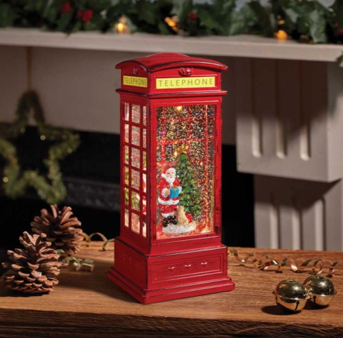 SnowSwirl Santa Telephone Box