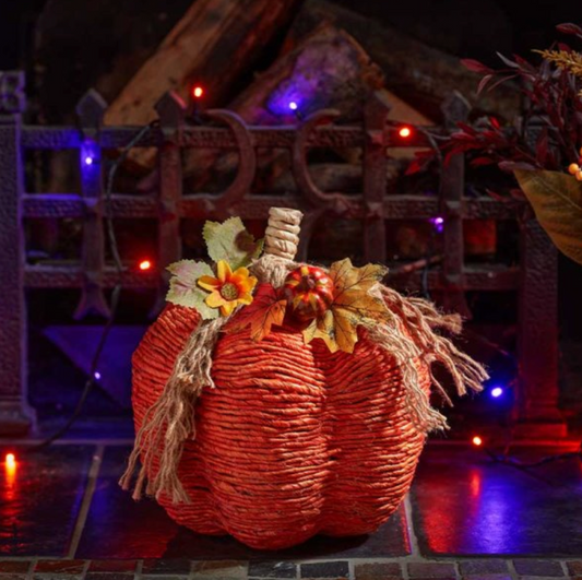 Raffia Pumpkin XL - Orange