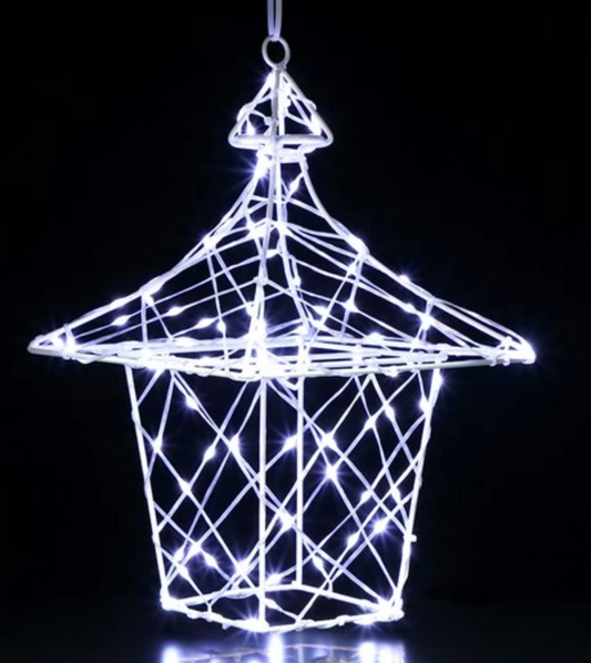 White Flexi Dickensian Lantern 35cm